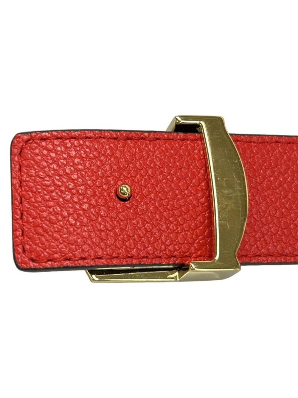 Louis Vuitton Belt Monogram Ceinture LV Initial 30 mm Reversible Red - Picture 6 of 7